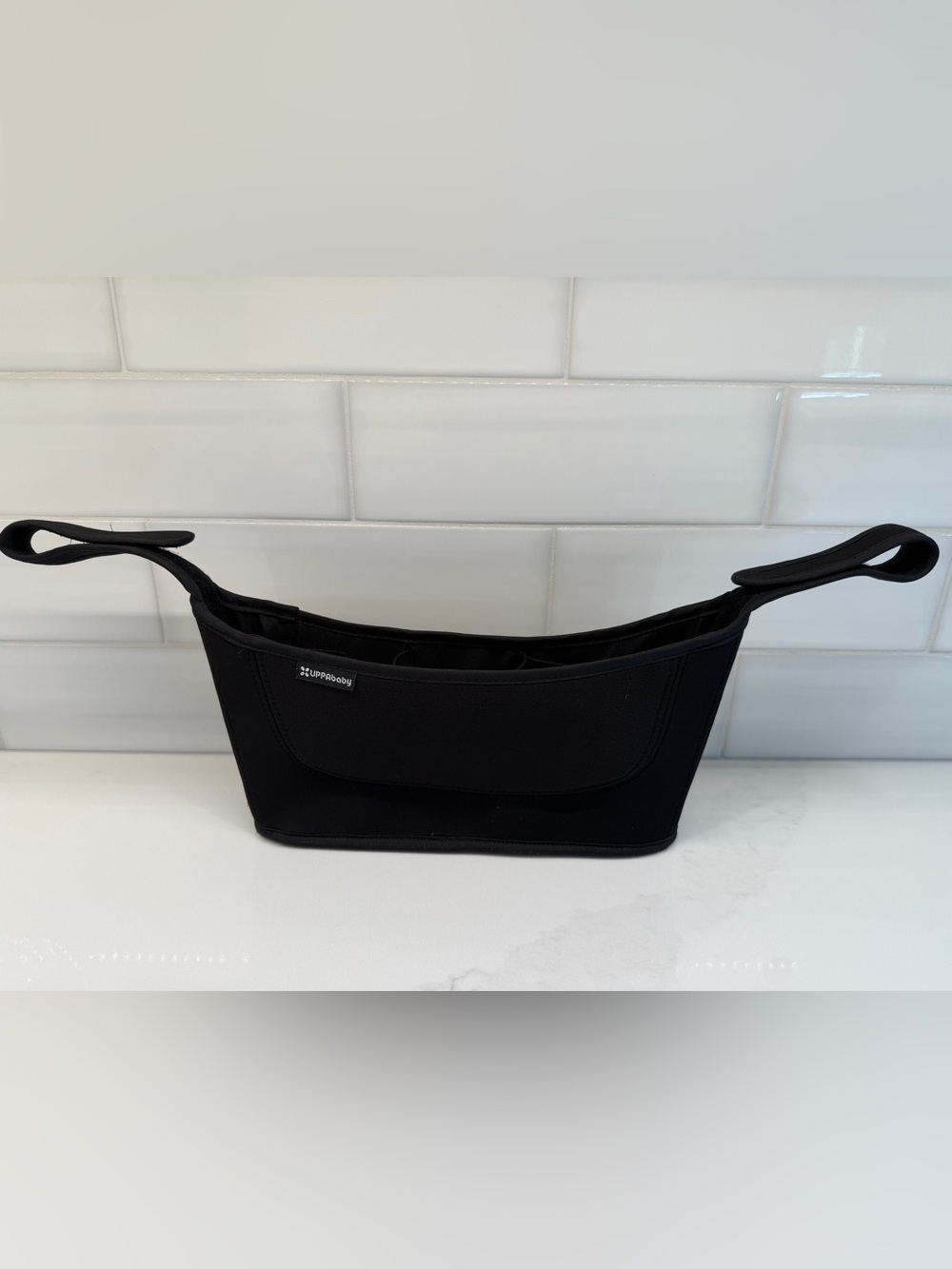 UPPAbaby Black Stroller Parent Organizer Caddy Console Cup Holder Storage